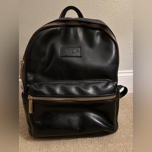 Ryla black diaper bag.